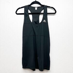 Adidas Womens Black Tank Top Medium Racerback Activewear Sports Fitness Workout